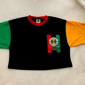 Cross Colours Brand Cropped T-Shirt